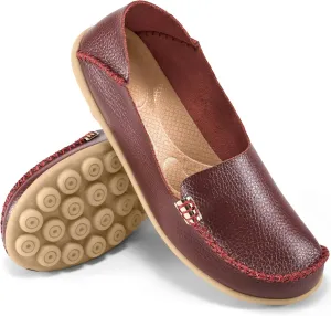 Ablanczoom Womens Loafers Flats Shoes: Comfort Round Toe Slip on Soft Moccasins Dressy Loafer for Driving Walking