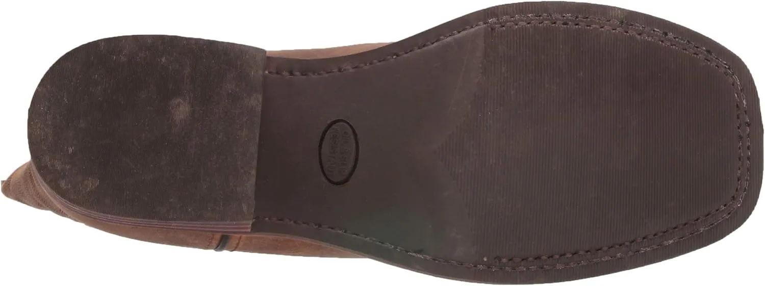 Ad Tec Men's 11in Cowboy Square Toe Western Boots Oil Tumbled Leather - Brown