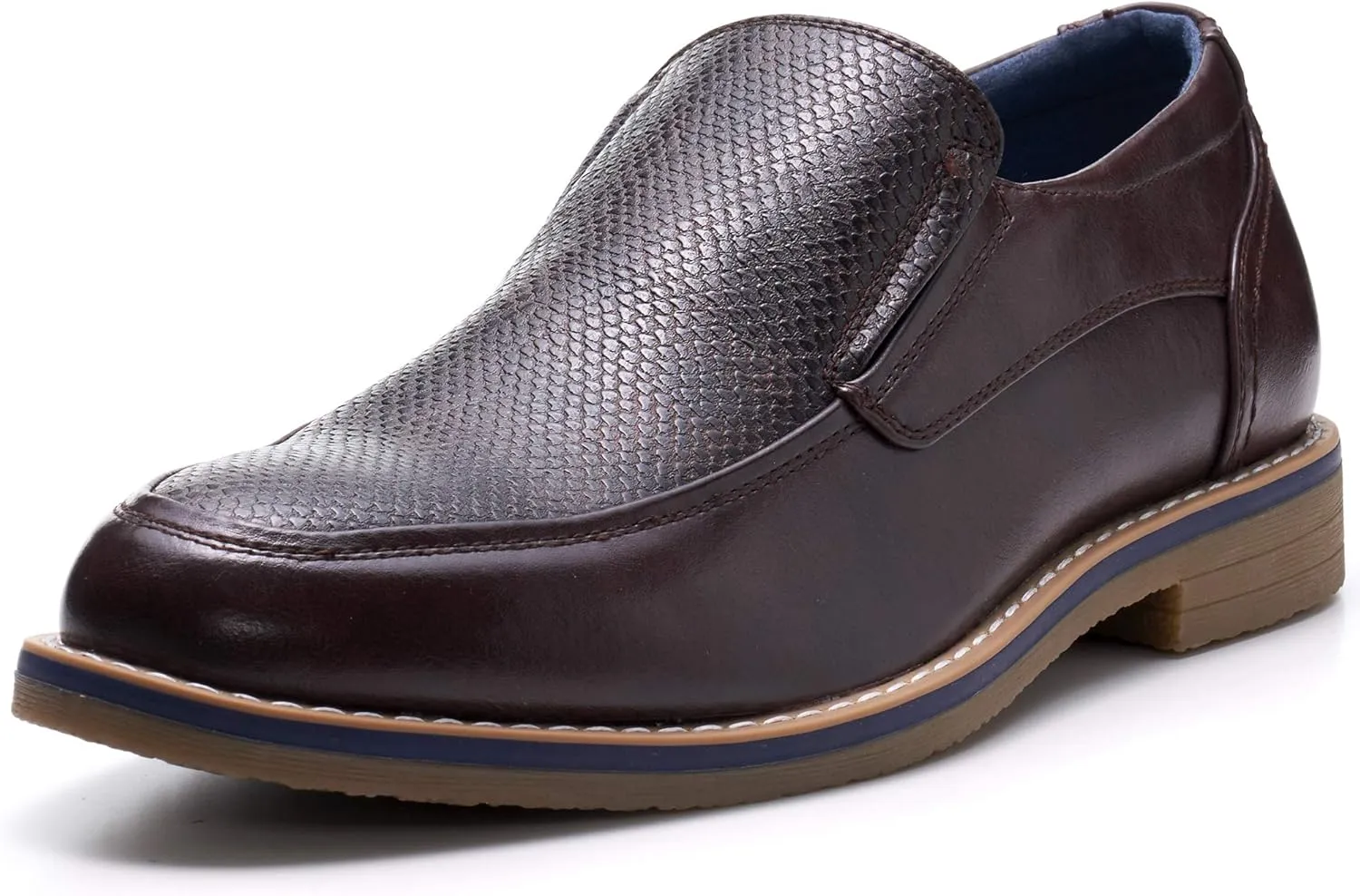 Alpine Swiss Carter Mens Slip On Loafers Snakeskin Dress Shoes