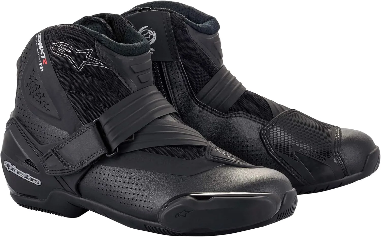 Alpinestars SMX-1 R V2 Vented Motorcycle Boots, Lightweight Microfiber Design