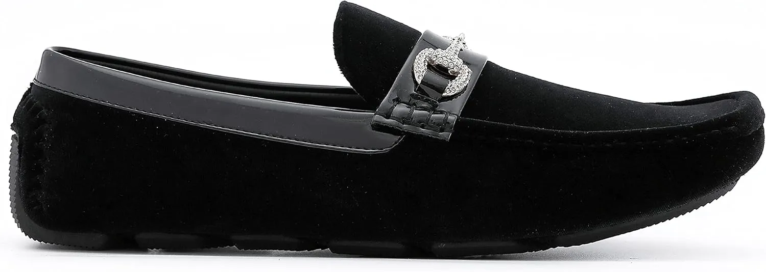 Amali The Original Men's Velvet Loafer Smoking Slippers in Paisley and Solid Designs Styles Roberto Piero