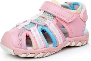 Apakowa Kid's Boy's Girl's Soft Sole Close Toe Sport Beach Sandals (Toddler/Little Kid)