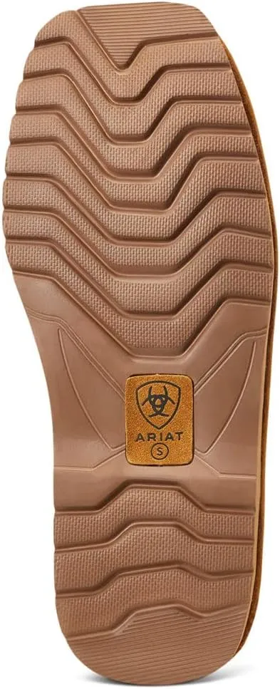 ARIAT Men's 2842 Silversmith Outdoor Indoor Western Suede Foam Cushioned Square Toe Slipper