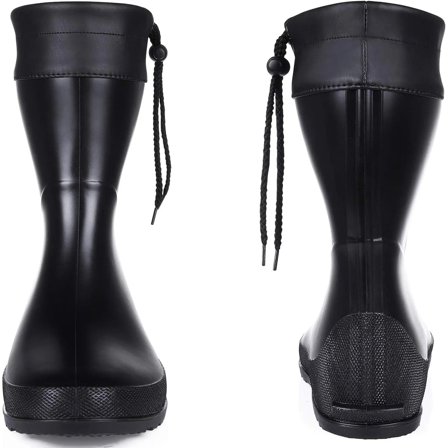 Asgard Packable Tall Rain Boots for Women Waterproof Rubber Garden Boots Ultra Lightweight Flat Mud Boots- NOT FOR WIDE CALF