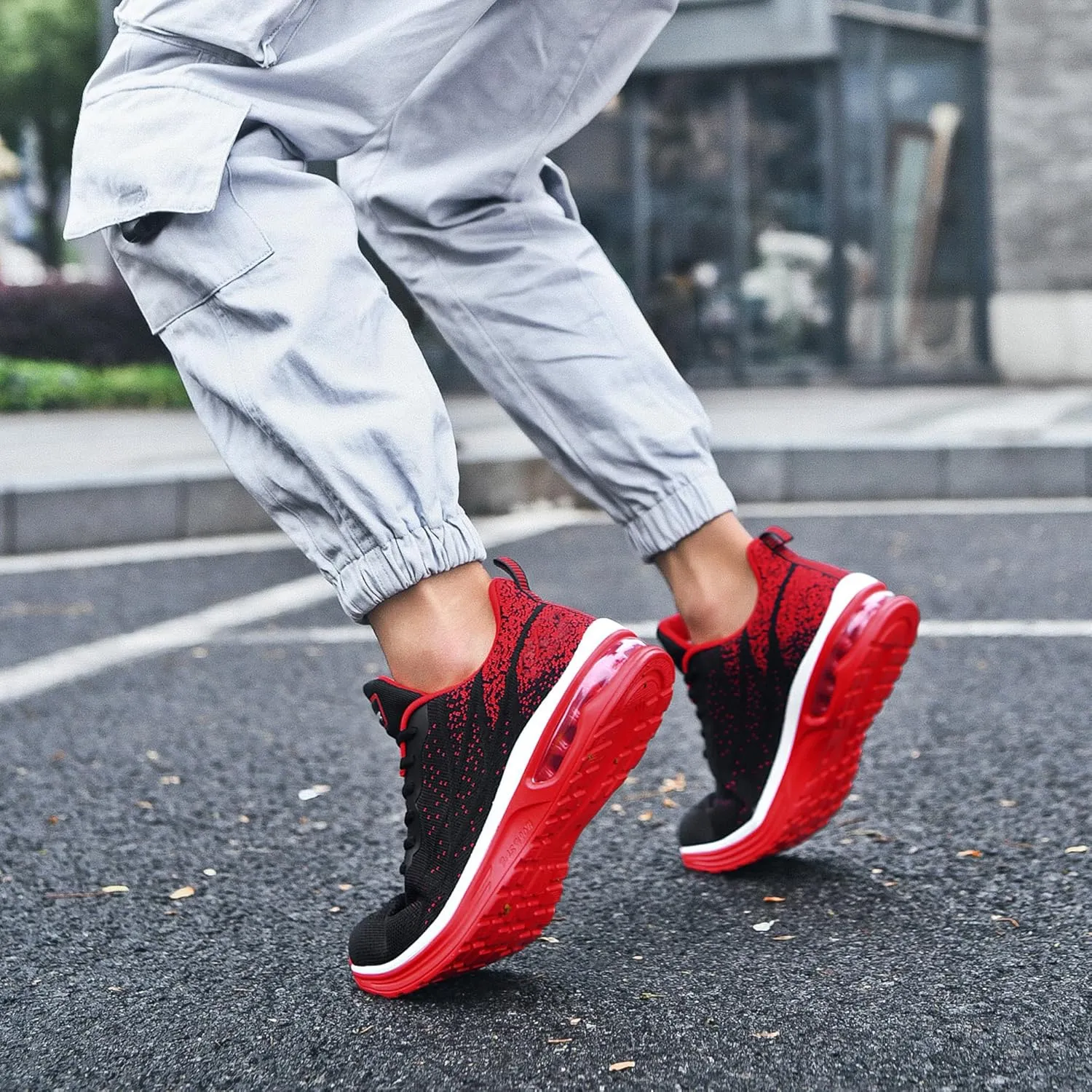 AUPERF Men's Running Shoes Lightweight Breathable Workout Footwear Walking Sports Tennis Sneaker