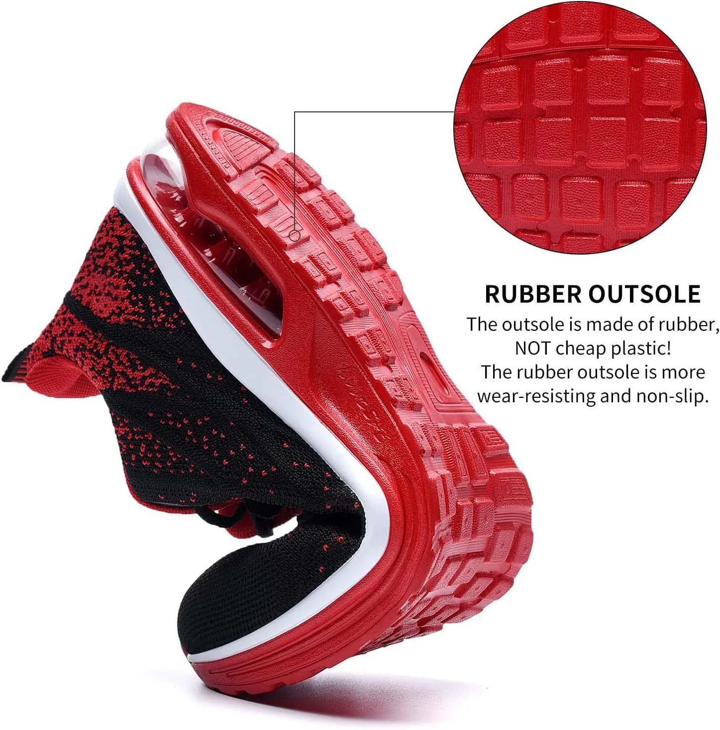 AUPERF Men's Running Shoes Lightweight Breathable Workout Footwear Walking Sports Tennis Sneaker