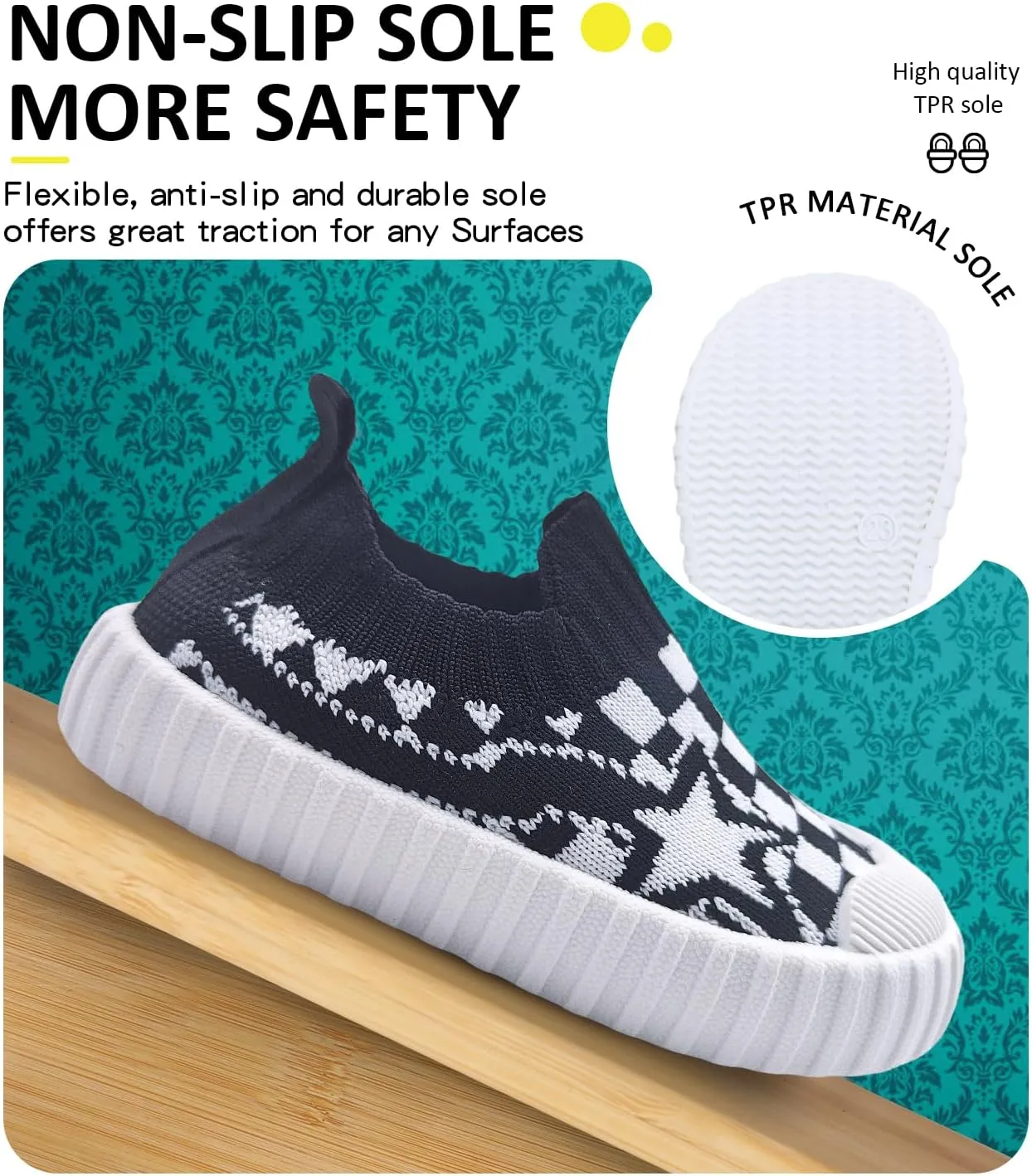 Baby Boys Girls Slippers Toddler Kids Anti-Slip Breathable Shoes Soft Rubber Flat Sole Sneakers Mesh Casual Infant First Walker Crib Shoes