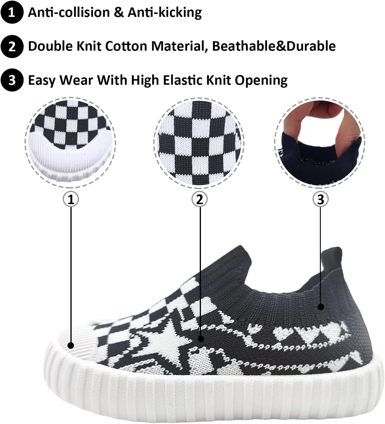 Baby Boys Girls Slippers Toddler Kids Anti-Slip Breathable Shoes Soft Rubber Flat Sole Sneakers Mesh Casual Infant First Walker Crib Shoes