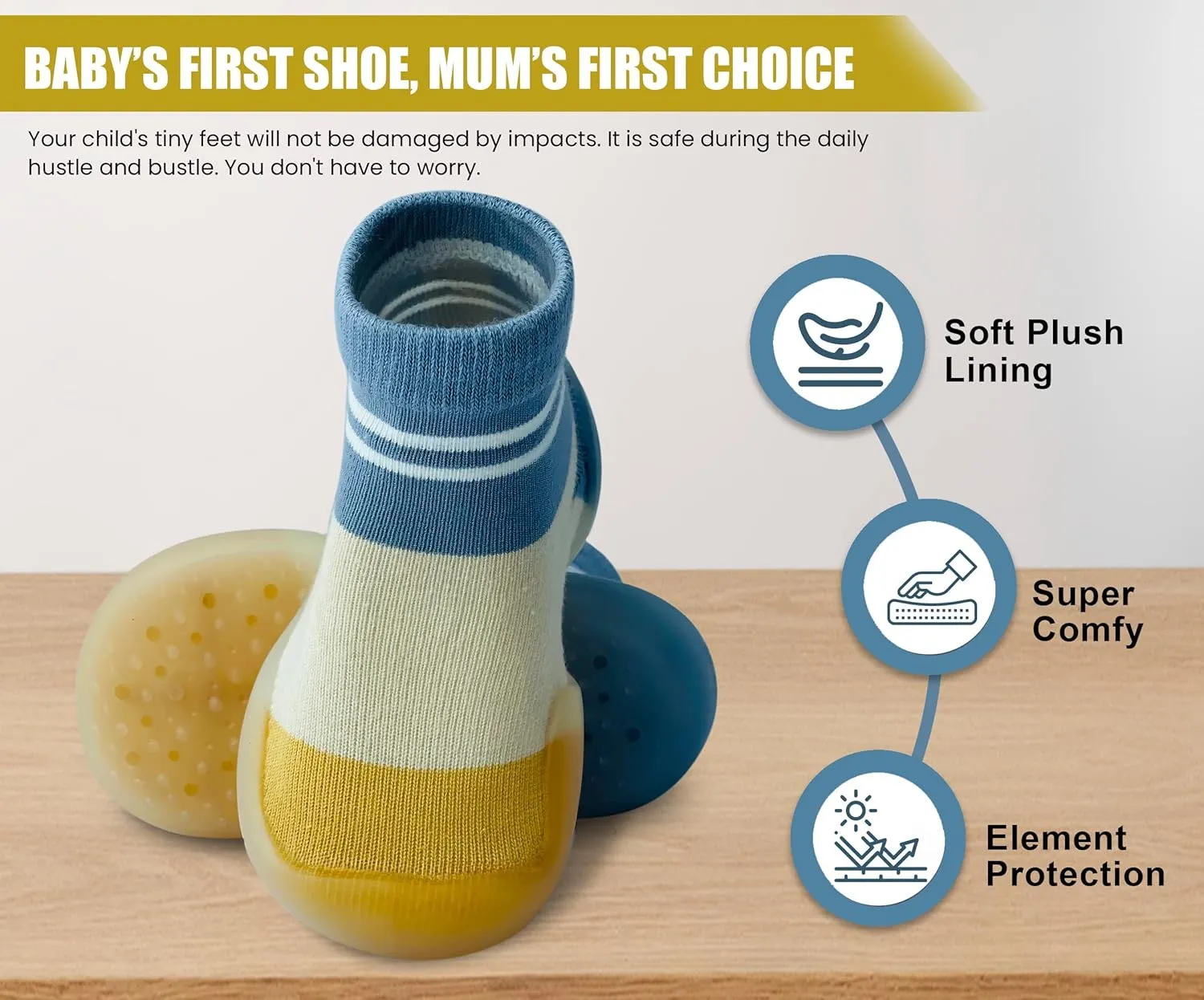 Baby Shoes Boys Girls First Walking Shoes Non Slip Soft Sole Sneakers Toddler Infant Babygirl Sock Shoes