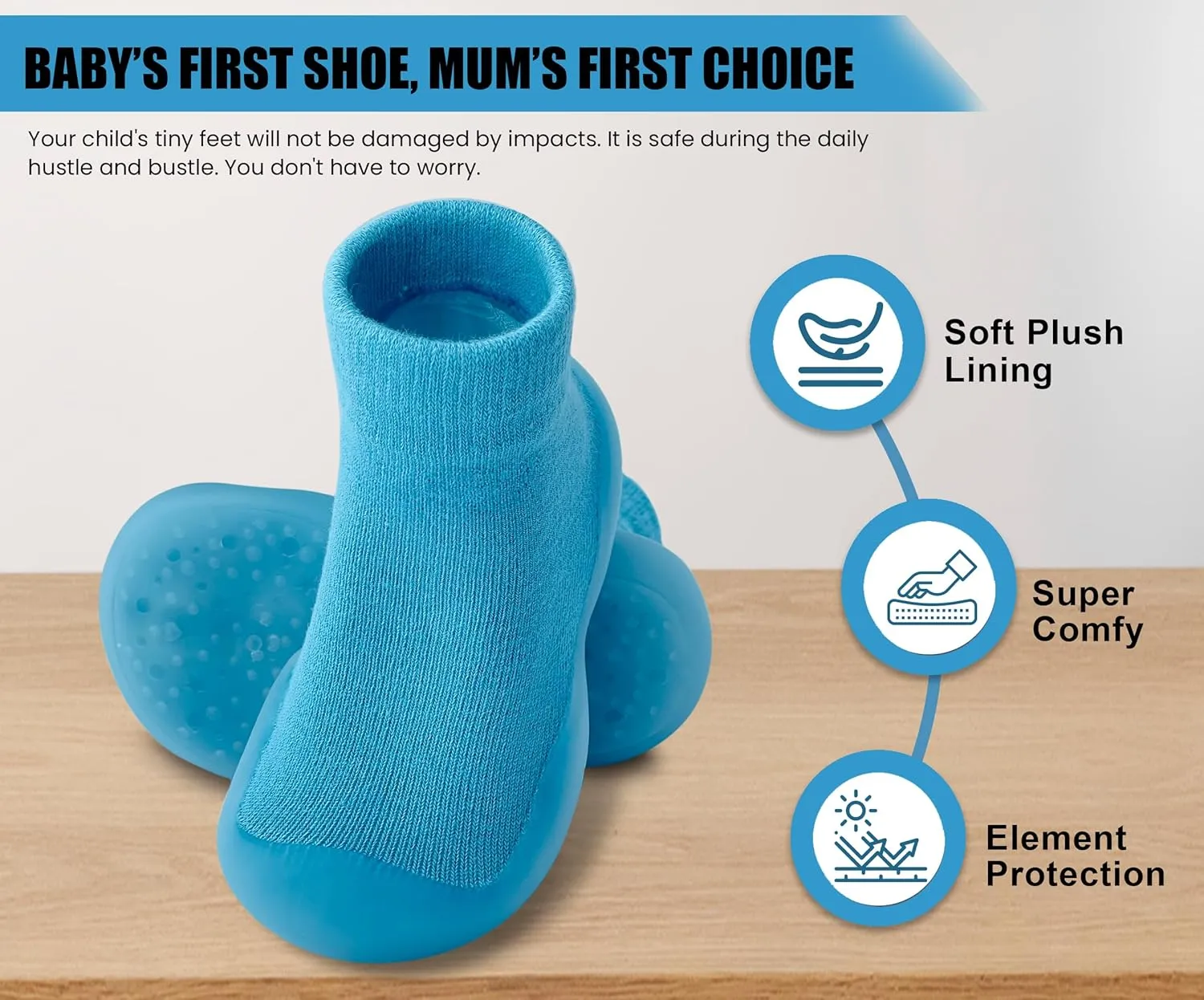 Baby Shoes Boys Girls First Walking Shoes Non Slip Soft Sole Sneakers Toddler Infant Babygirl Sock Shoes