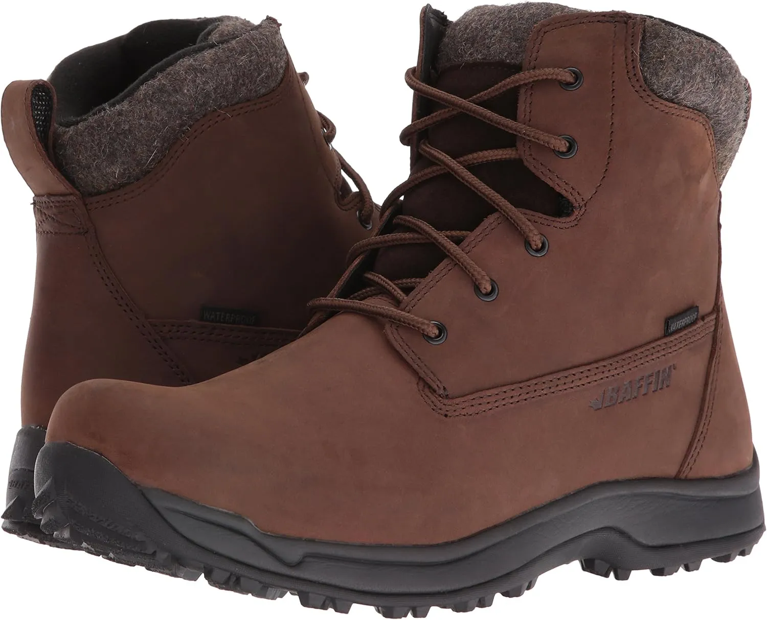 Baffin Men's TRURO Waterproof Breathable Warm Insulated Cushioned Slip-Resistant Northern Rated Outdoor Leather Ankle Boots