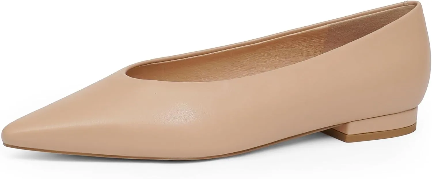 Ballet Pointed Toe Flats Shoes for Women Comfortable Dressy Womens Flats