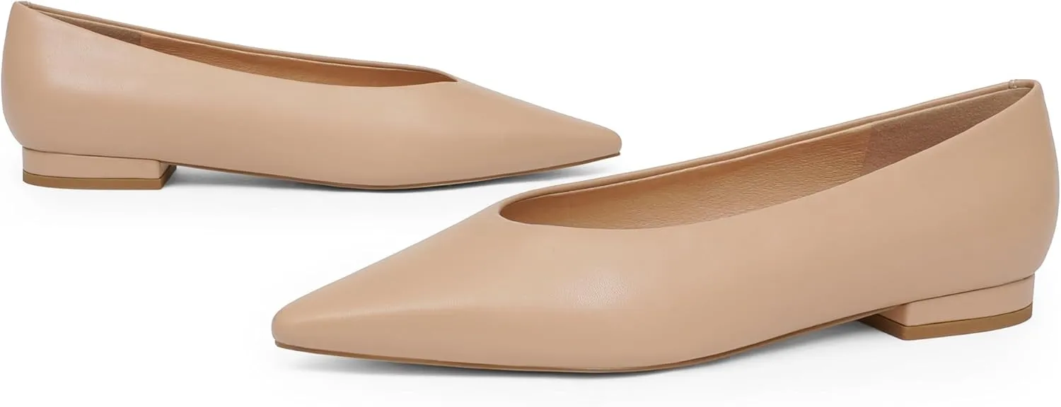 Ballet Pointed Toe Flats Shoes for Women Comfortable Dressy Womens Flats