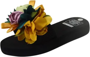 Beach Sandals for Summer Women's Beach Flower Slippers Wedges Bohemian Shoes Sandals Summer Women's slipper