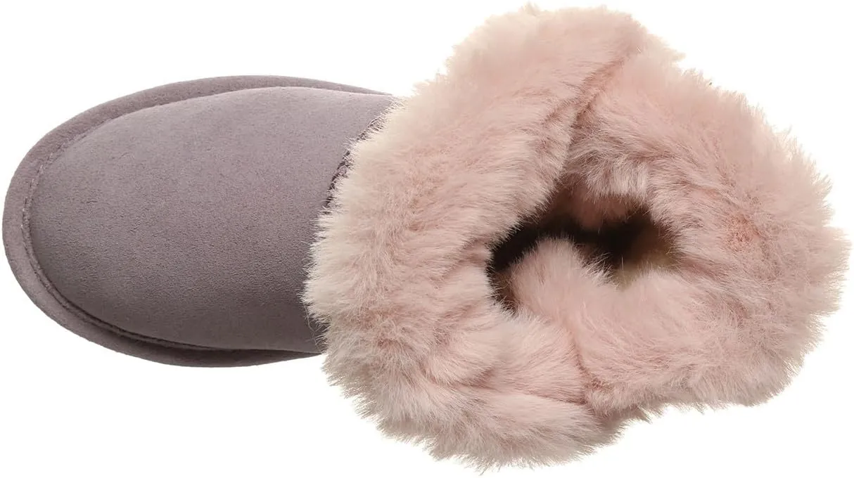 BEARPAW Betsey Youth Multiple Colors | Youth's Boot Classic Suede | Kid's Slip On Boot | Comfortable Winter Boot