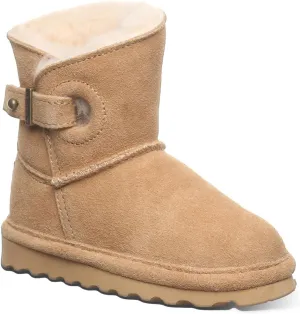 BEARPAW Isabelle Toddler | Toddler's Boot Classic Suede | Kid's Pull On Boot | Comfortable Winter Boot | Multiple Colors & Sizes