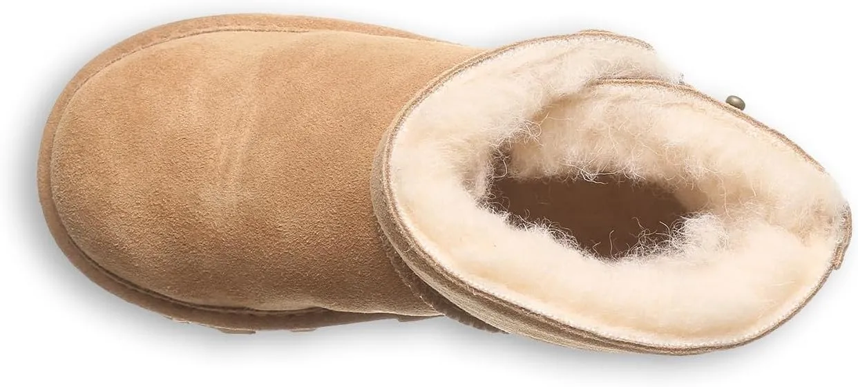BEARPAW Isabelle Youth | Youth's Boot Classic Suede | Youth's Pull On Boot | Comfortable Winter Boot