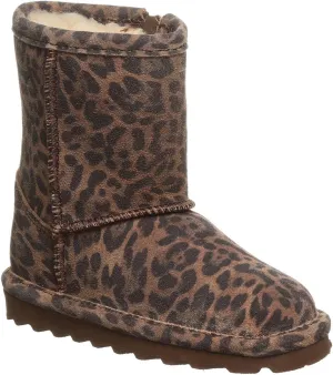 BEARPAW Toddler Elle Exotic Multiple Colors | Toddler's Boot Classic Suede with Zipper | Kid's Slip On Boot | Comfortable Winter Boot
