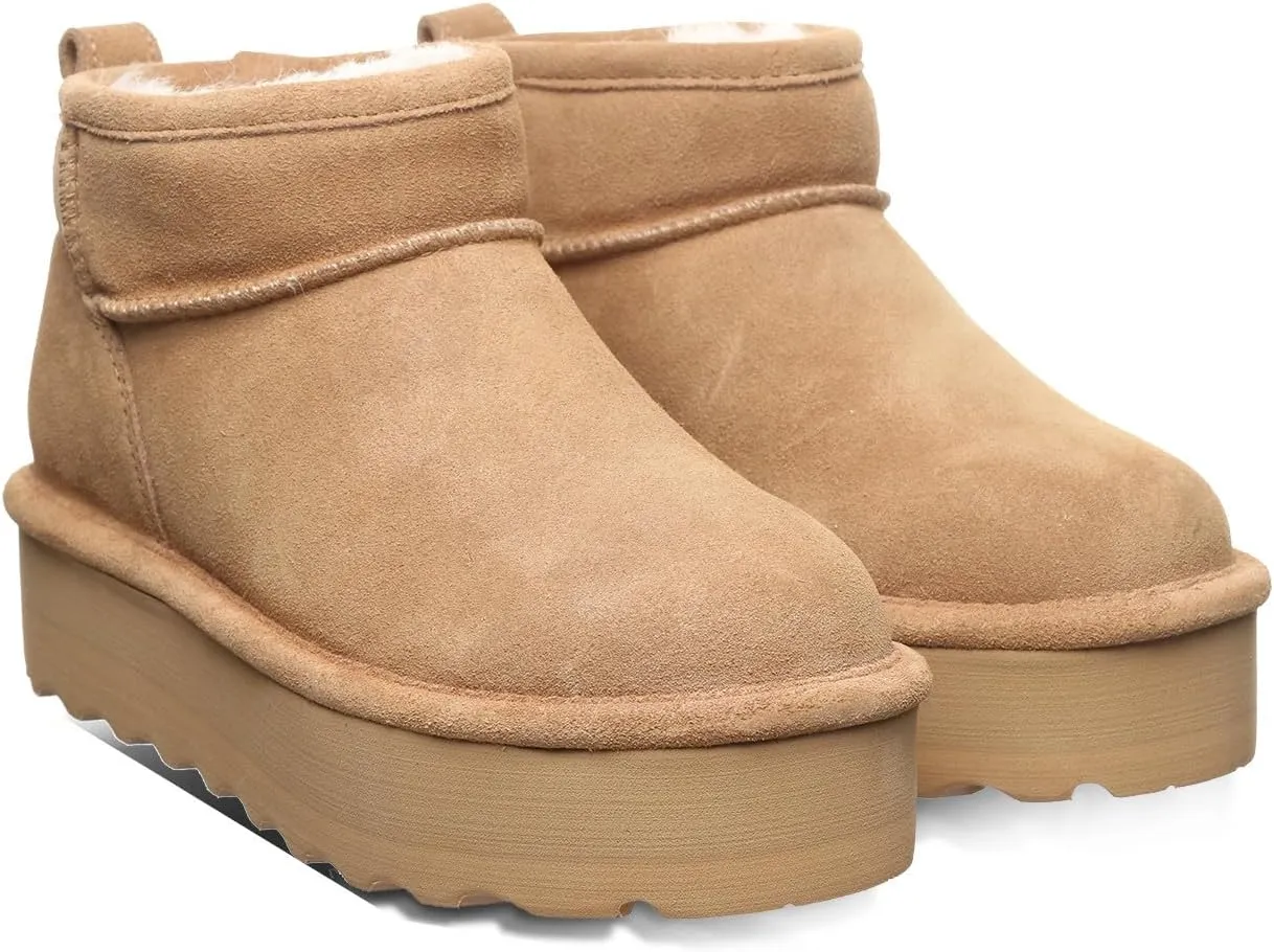 BEARPAW Women's Retro Shorty Boot | Women's Ankle Boot | Comfortable Winter Boot