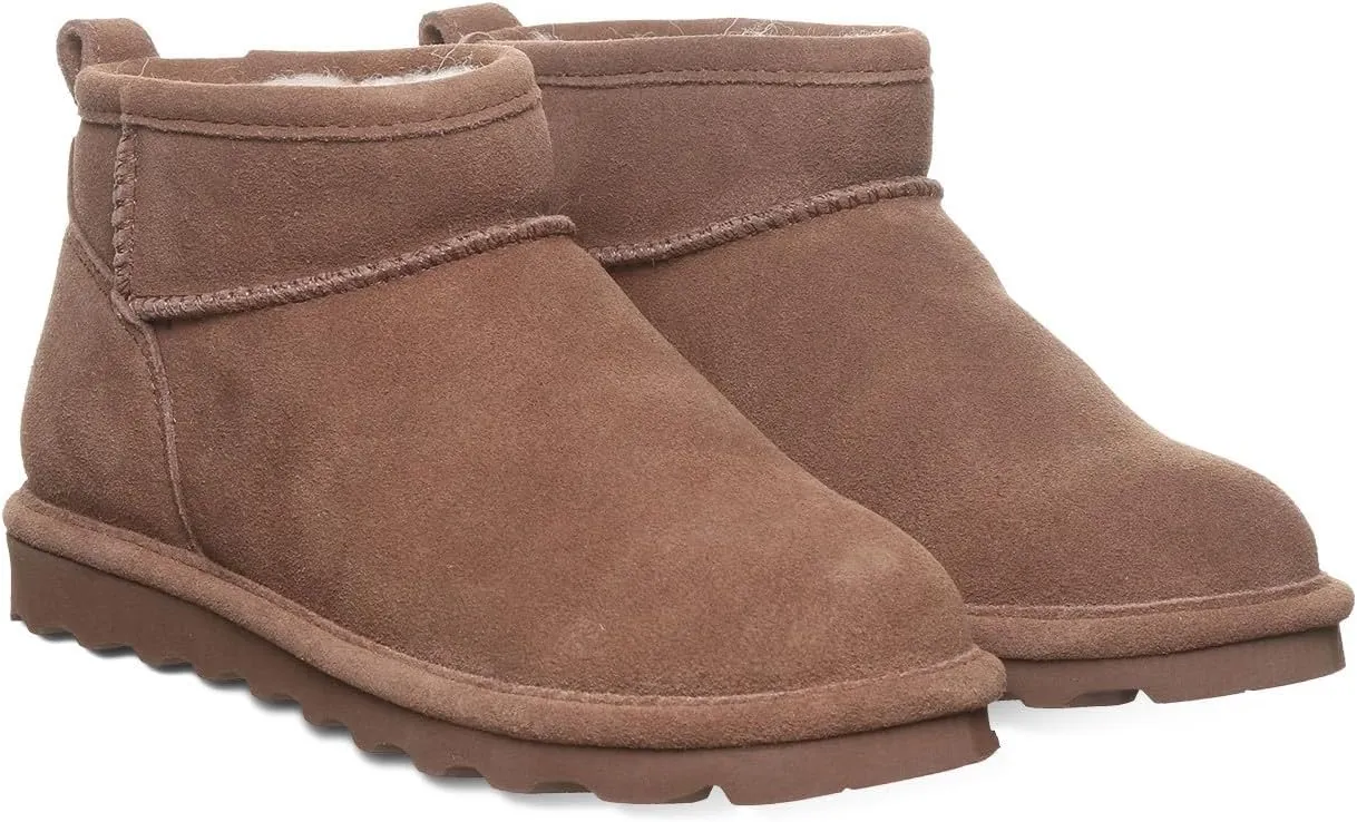 BEARPAW Women's Shorty Multiple Colors | Women's Ankle Boot | Women's Slip On Boot | Comfortable Winter Boot