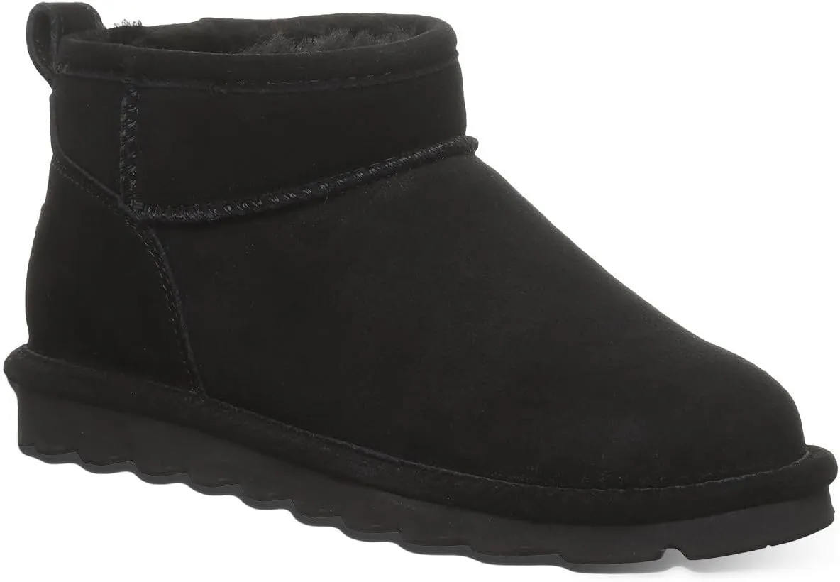 BEARPAW Women's Shorty Wide Multiple Colors | Women's Ankle Boot | Women's Slip On Boot | Comfortable Winter Boot