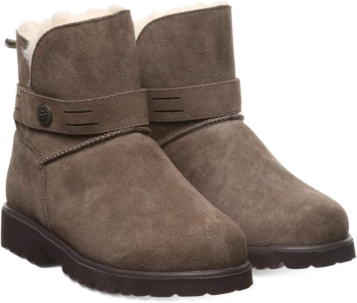 BEARPAW Women's Wellston Multiple Colors | Women's Boot Suede | Women's Slip On Boot | Comfortable Winter Boot