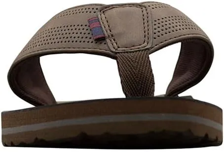 Ben Sherman Mens Newbridge Logo Flip Flops Casual Sandals Casual - Brown