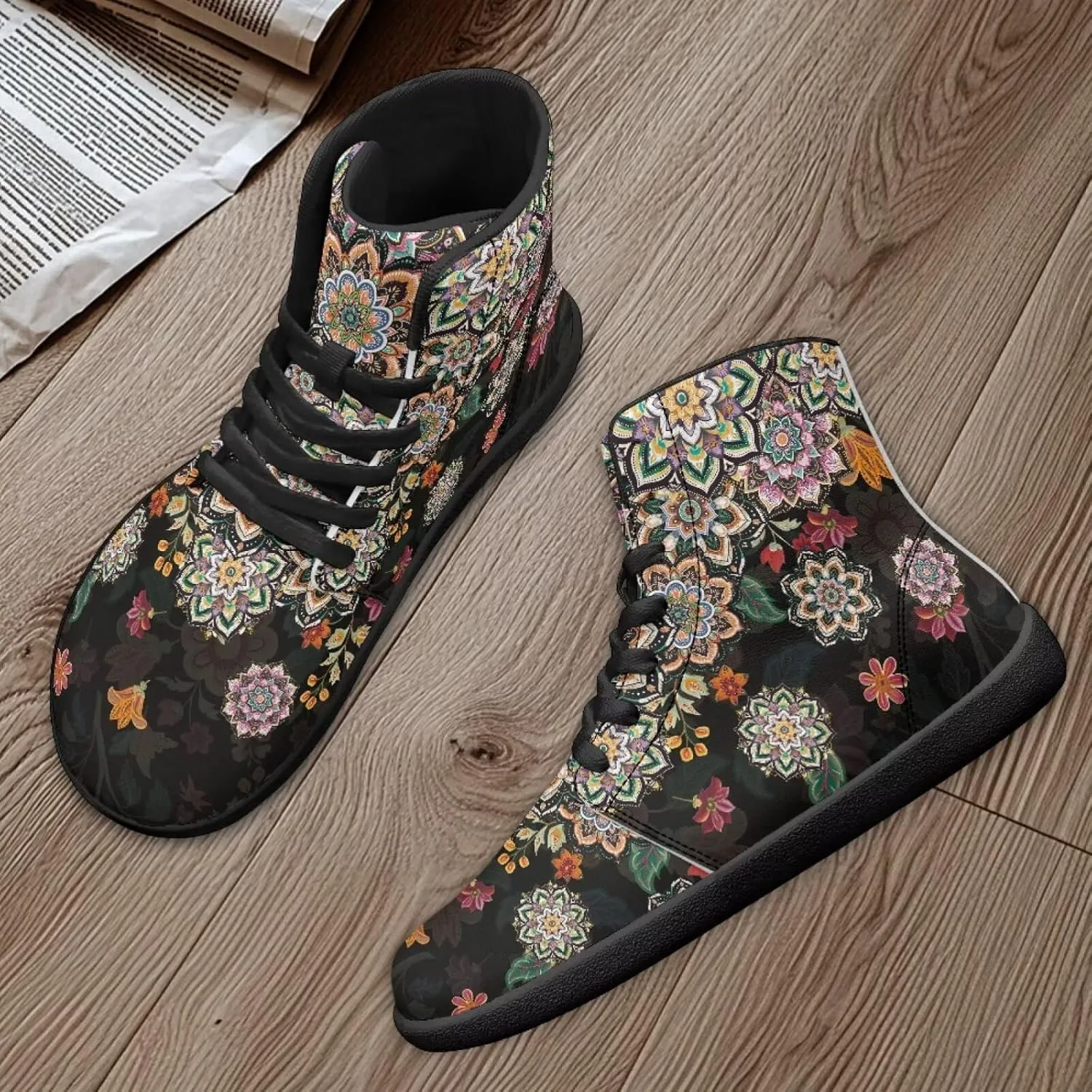 Binienty Zero Drop Sole Barefoot Men's Women's PU Leather Flat Minimalist Barefoot Sneakers Athletic Shoes Waterproof