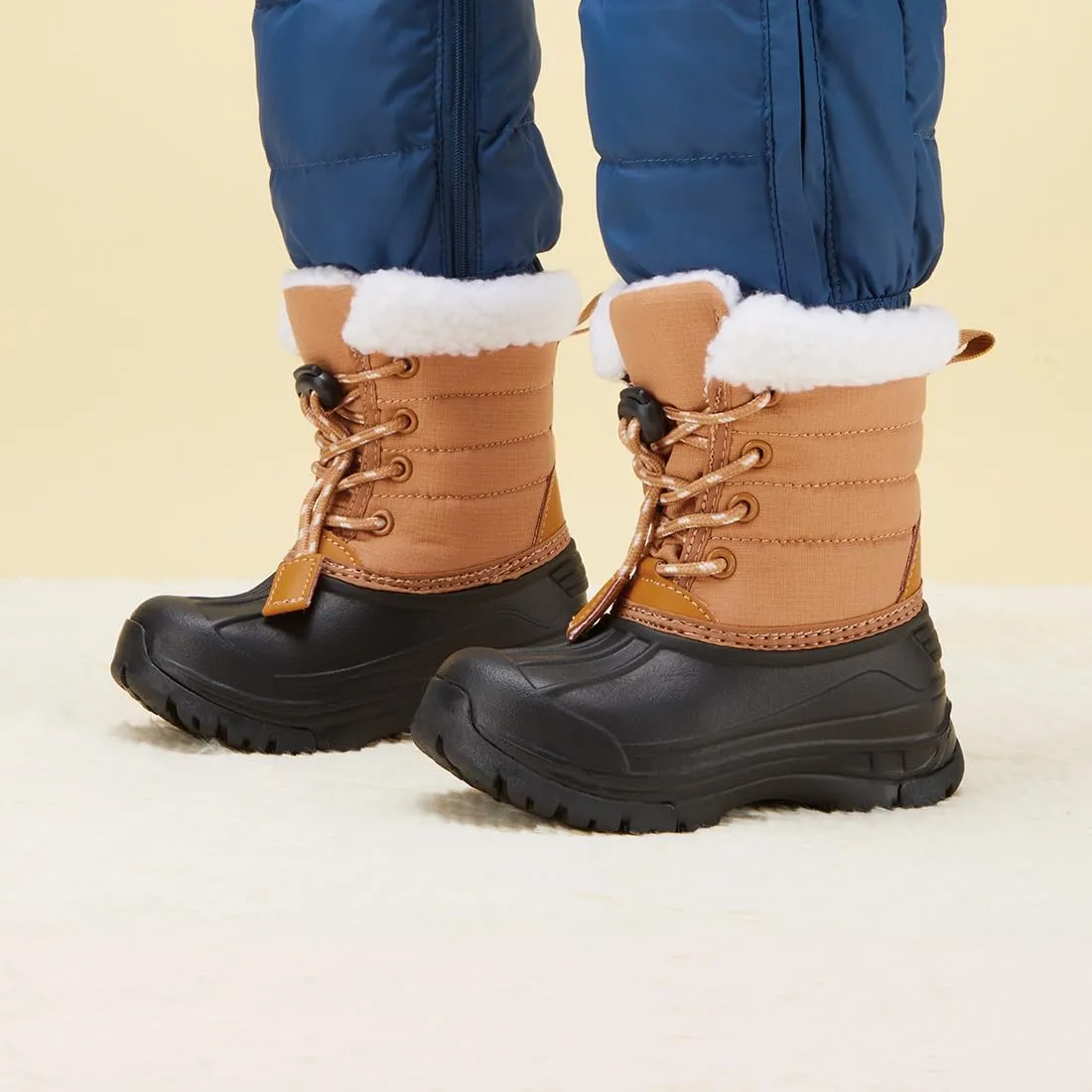 BMCiTYBM Kids Snow Boots Boys Girls Toddler Winter Waterproof Shoes Cold Weather Outdoor Lightweight (Toddler/Little Kids/Big Kids)