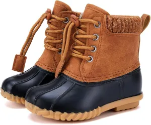 BMCiTYBM Kids Snow Boots Boys Girls Toddler Winter Waterproof Shoes Cold Weather Outdoor Lightweight (Toddler/Little Kids/Big Kids)