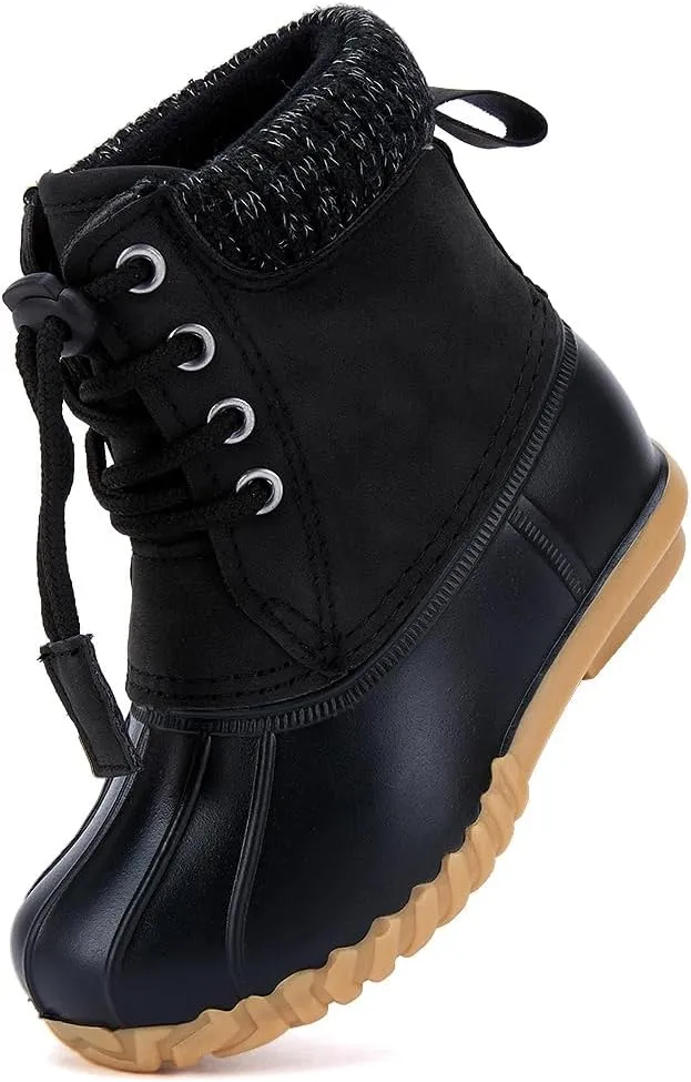 BMCiTYBM Kids Snow Boots Boys Girls Toddler Winter Waterproof Shoes Cold Weather Outdoor Lightweight (Toddler/Little Kids/Big Kids)