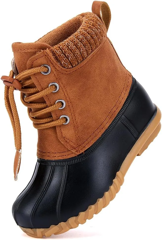 BMCiTYBM Kids Snow Boots Boys Girls Toddler Winter Waterproof Shoes Cold Weather Outdoor Lightweight (Toddler/Little Kids/Big Kids)