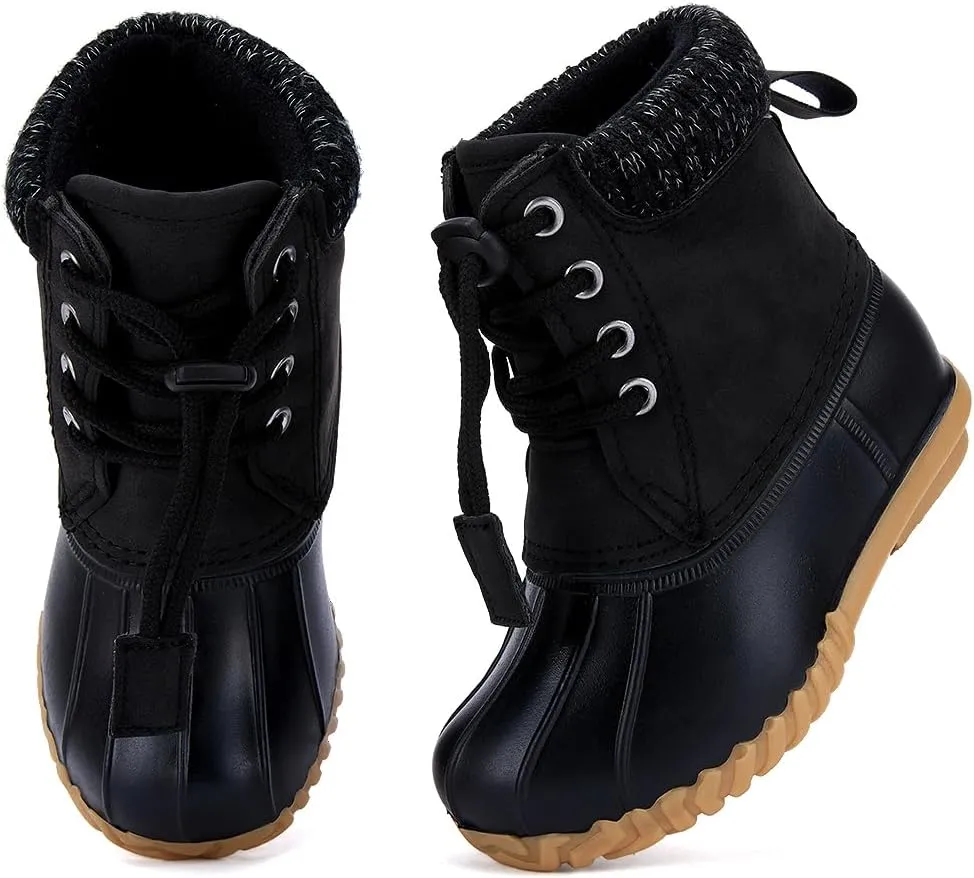 BMCiTYBM Kids Snow Boots Boys Girls Toddler Winter Waterproof Shoes Cold Weather Outdoor Lightweight (Toddler/Little Kids/Big Kids)