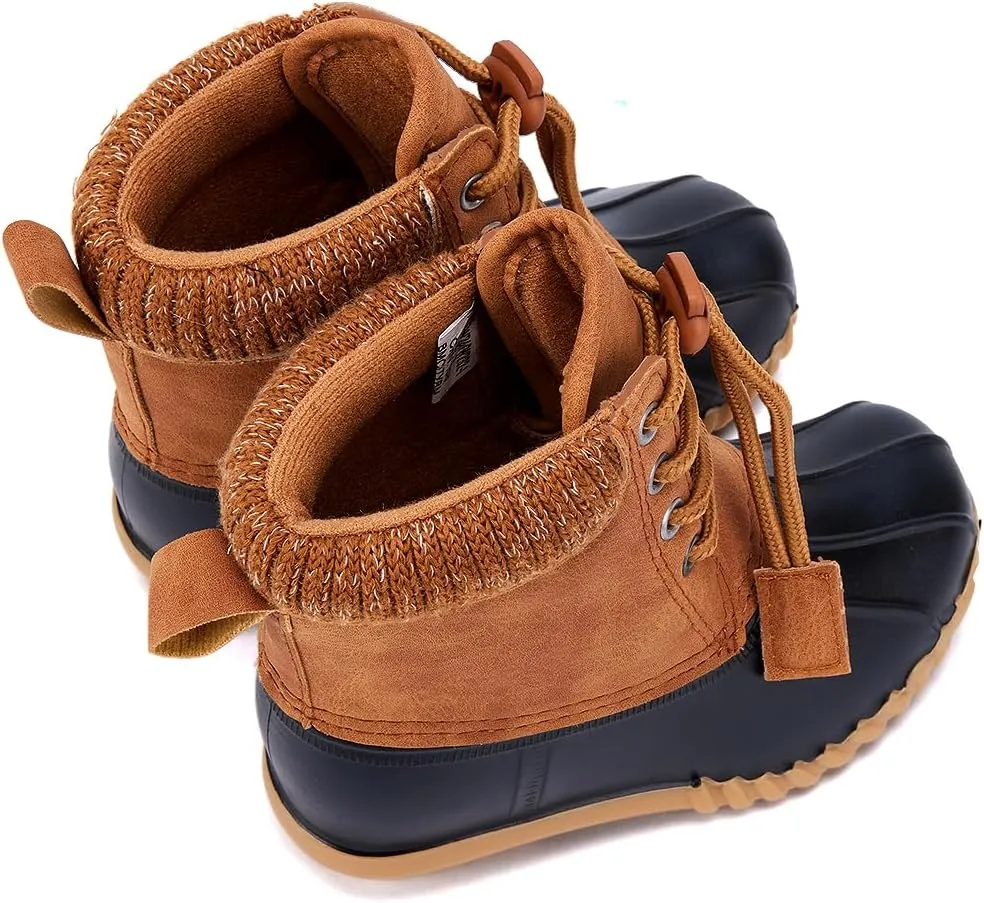 BMCiTYBM Kids Snow Boots Boys Girls Toddler Winter Waterproof Shoes Cold Weather Outdoor Lightweight (Toddler/Little Kids/Big Kids)