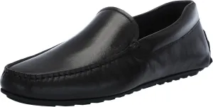 BOSS Men's Smooth Leather Slip on Drivers Loafer