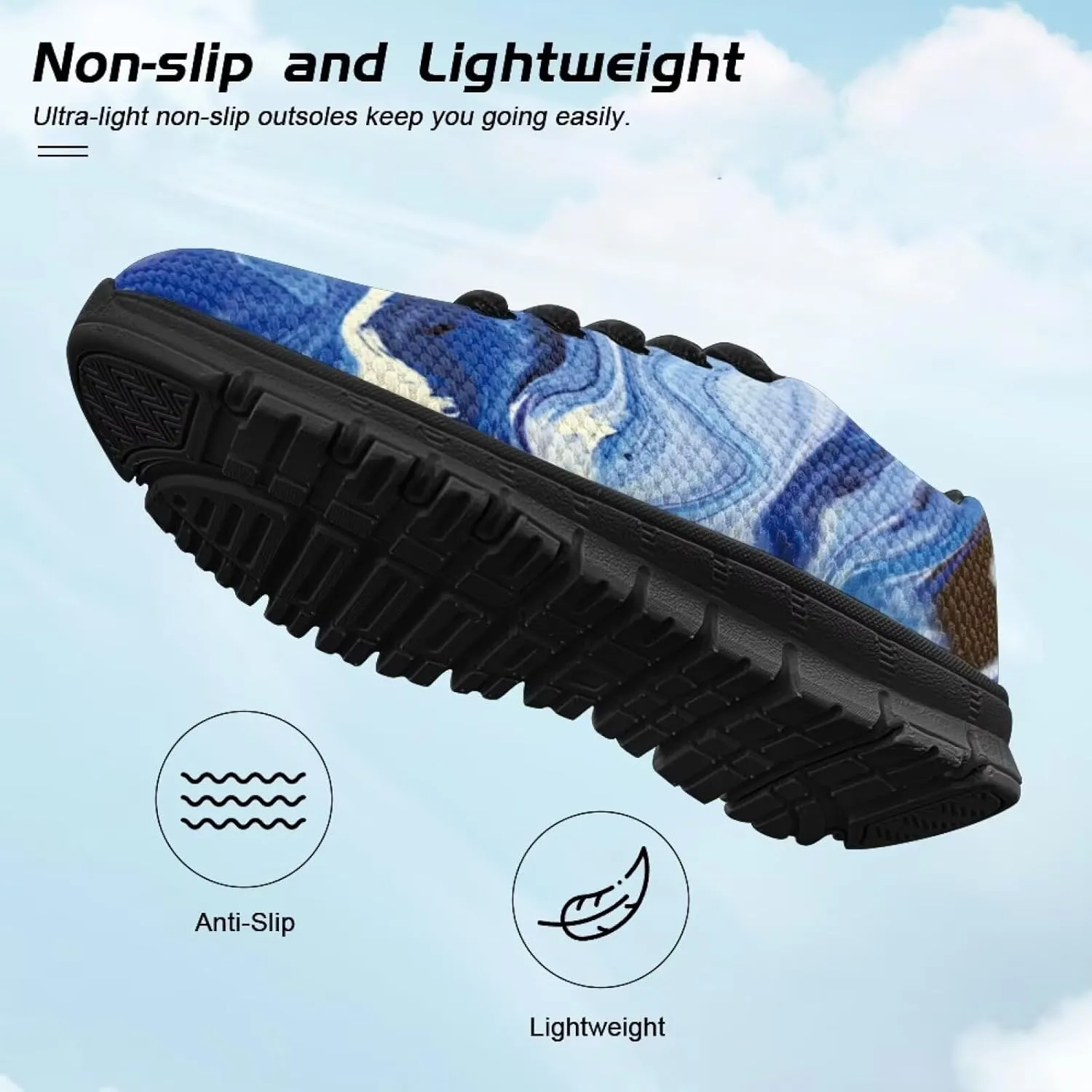 Boys Girls Shoes Non Slip Athletic Running Walking Kid Lightweight Lace Up Sneaker Breathable Mesh Upper Sport Shoe