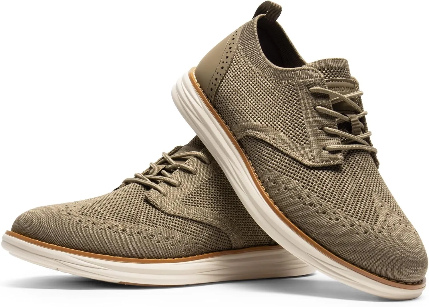 Bruno Marc Men's KnitFlex SmartCraft Mesh Oxfords Sneakers Casual Dress Lace-Up Lightweight Walking Shoes