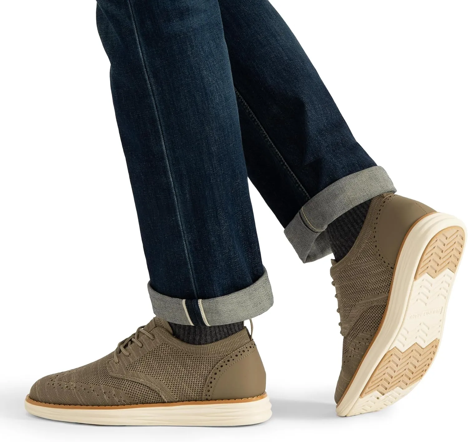 Bruno Marc Men's KnitFlex SmartCraft Mesh Oxfords Sneakers Casual Dress Lace-Up Lightweight Walking Shoes