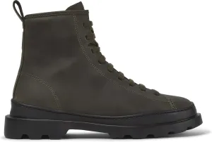 Camper Women's Brutus Leather Boot, Green,7 M US