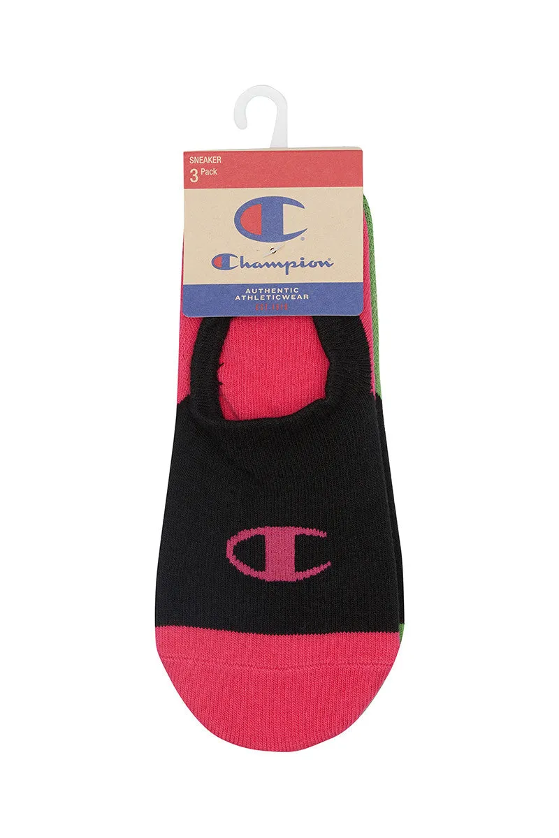 CHAMPION C LOGO SNEAKER SOCKS 3 PACK