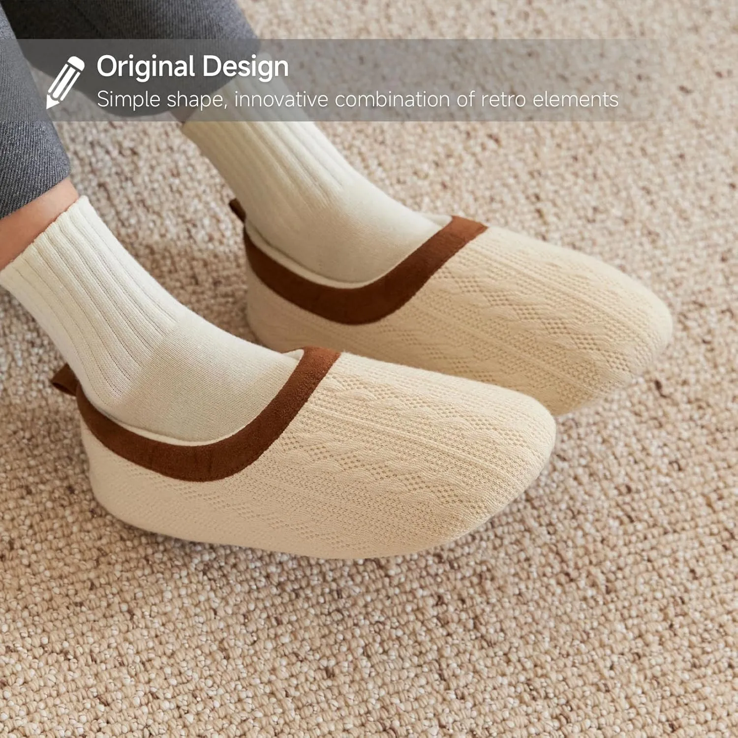 Chantomoo Womens Slippers Soft Sole Indoor Memory Foam Loafer Slippers