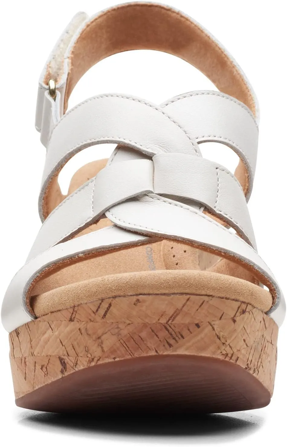 Clarks Womens Giselle Beach Suede Wedge Sandals