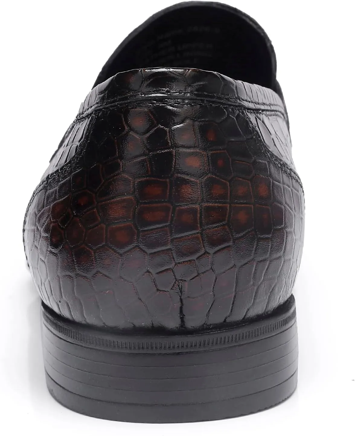 Classic Leather Dress Shoes for Mens, Fashion Crocodile Printed Casual Dress Shoe Loafer Slip On Shoes for Men