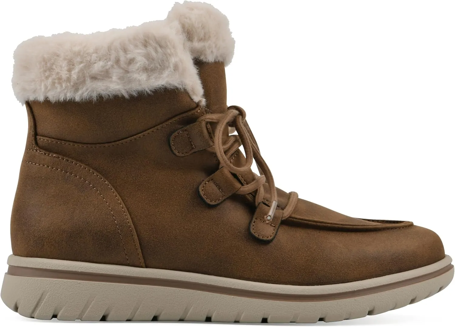 CLIFFS BY WHITE MOUNTAIN Women's Harrison Cushioned Lace-Up Ankle Bootie
