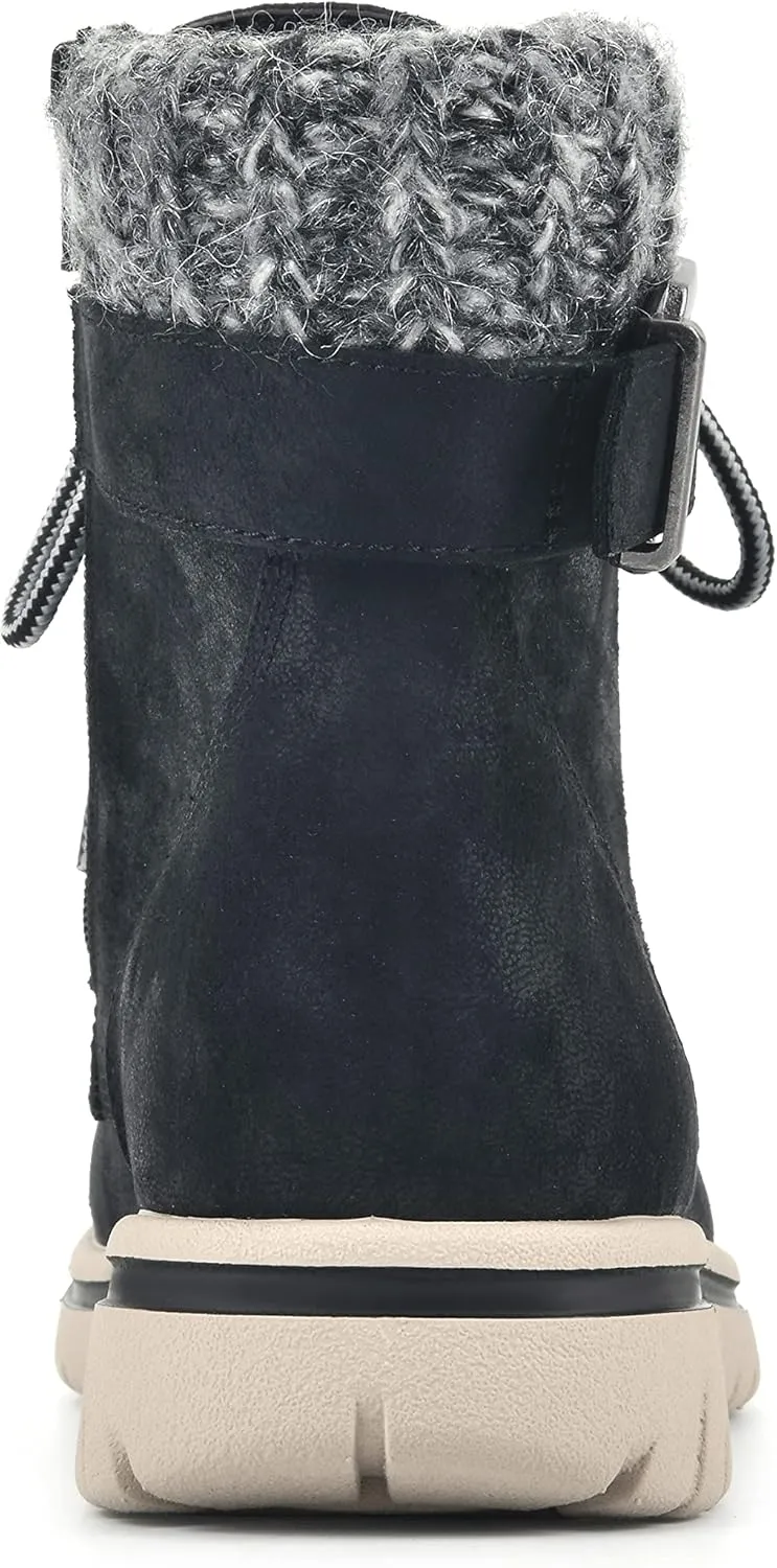CLIFFS BY WHITE MOUNTAIN Women's Hearty Cushioned Lace-Up City Hiker Ankle Boot