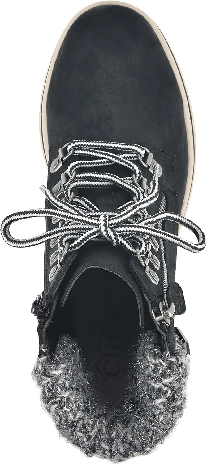 CLIFFS BY WHITE MOUNTAIN Women's Hearty Cushioned Lace-Up City Hiker Ankle Boot