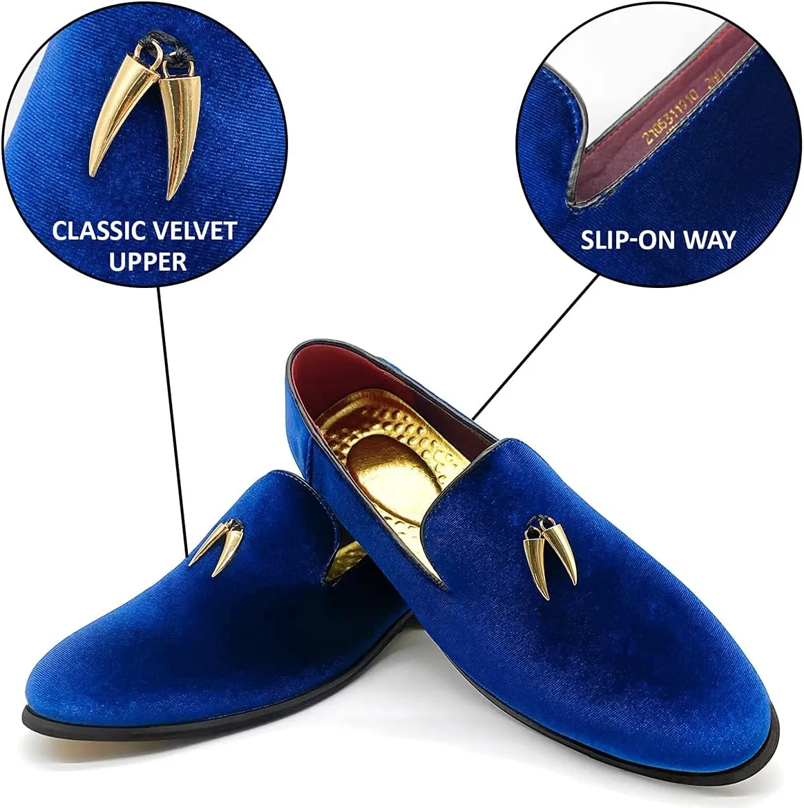 CMM Men's Luxury Penny Slip-On Loafer Party Dancing Shoes
