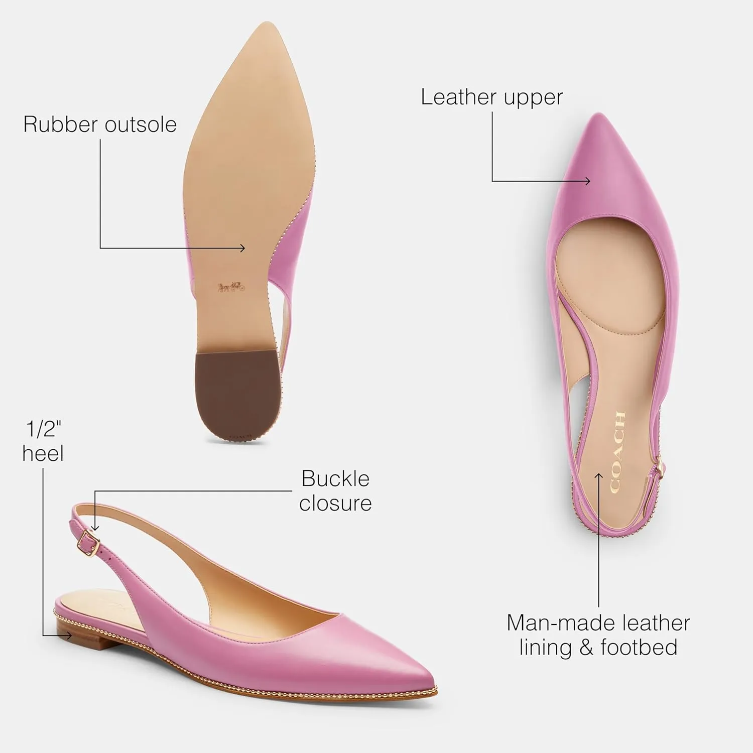 Coach Women's Claire Skimmer Ballet Flat