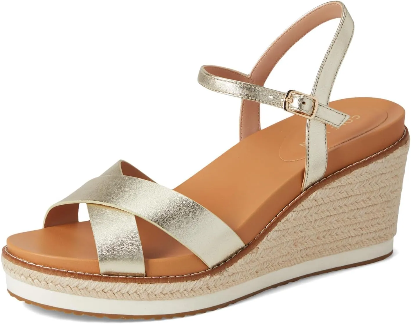 Cole Haan Women's Cloudfeel Silvee Espadrille Wedges 75mm Heeled Sandal