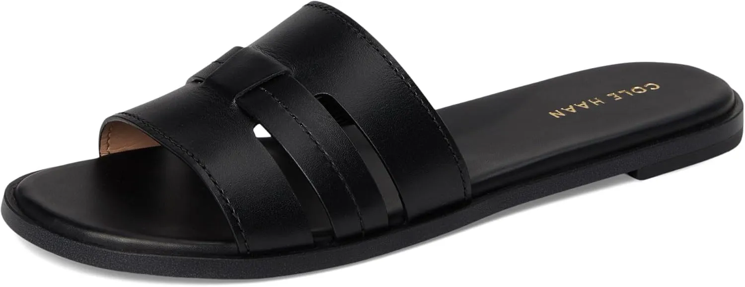 Cole Haan Women's Flynn Slotted Slides Flat Sandal